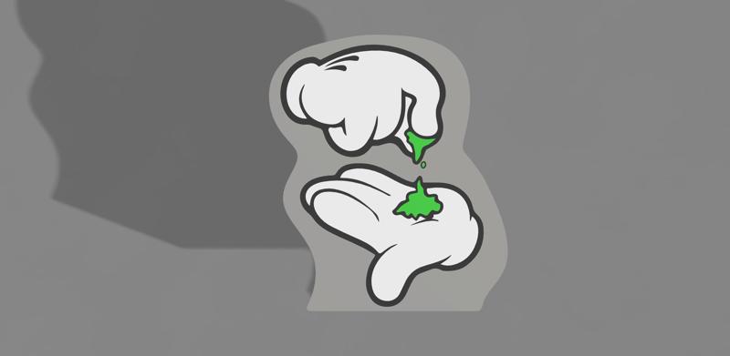 Mickey Weed Hand Lamp