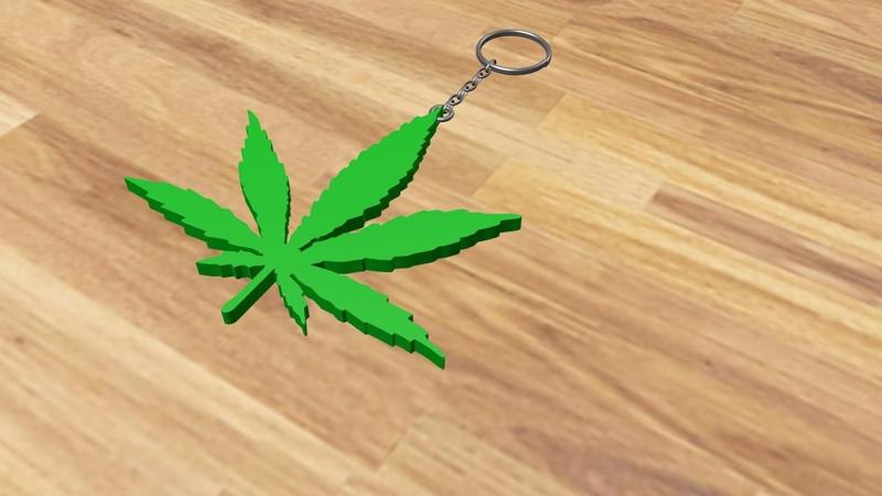 Weed keychain