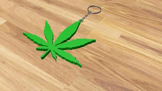 Weed keychain