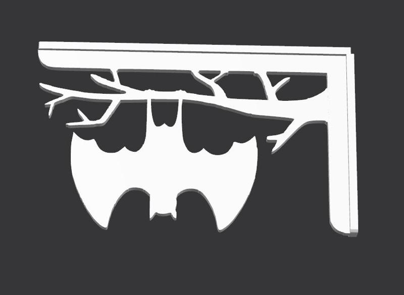 Halloween Bat Wall Decor | Spooky Flying Bats Wall Art | 3D Print Model
