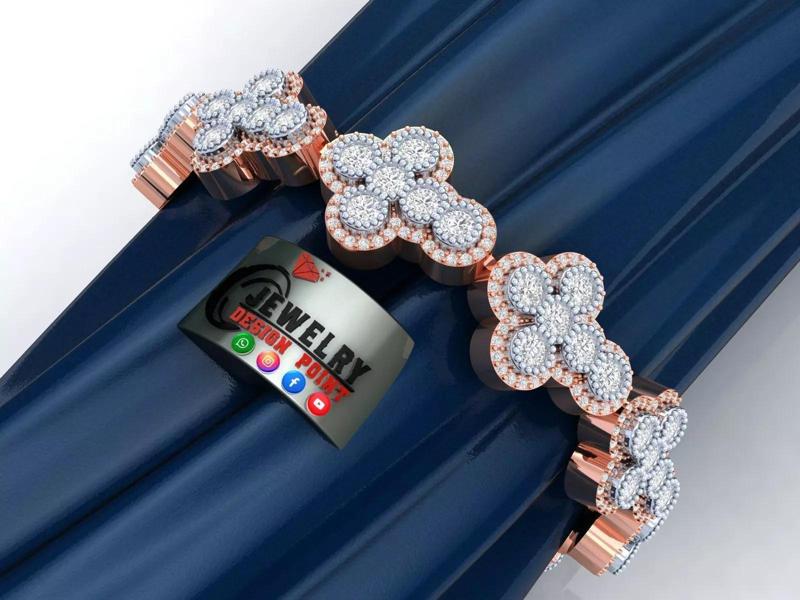 Custom Cross Bazel Diamond Link Bracelet Hiphop Cross Bracelet