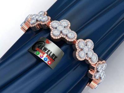 Custom Cross Bazel Diamond Link Bracelet Hiphop Cross Bracelet