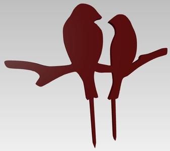 Love Birds Cake Topper - Perfect for Valentine's Day, Weddings, and Anniversaries