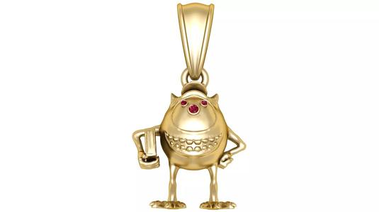 Golden Monster Pendant