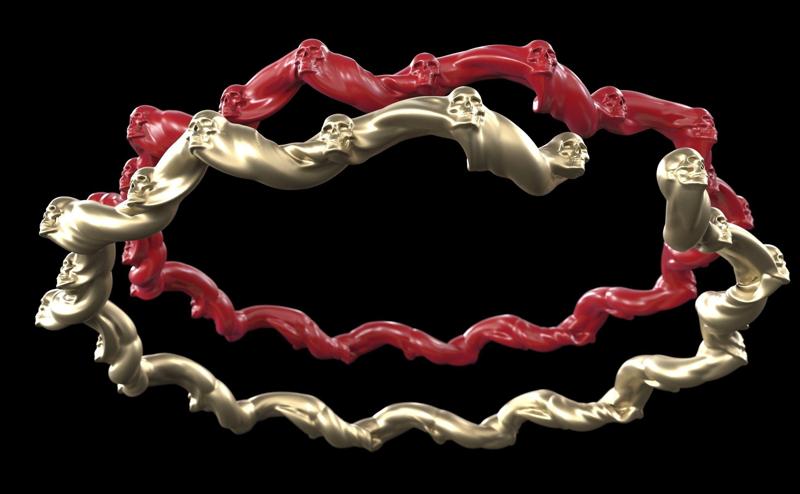 Skull twist Bracelet