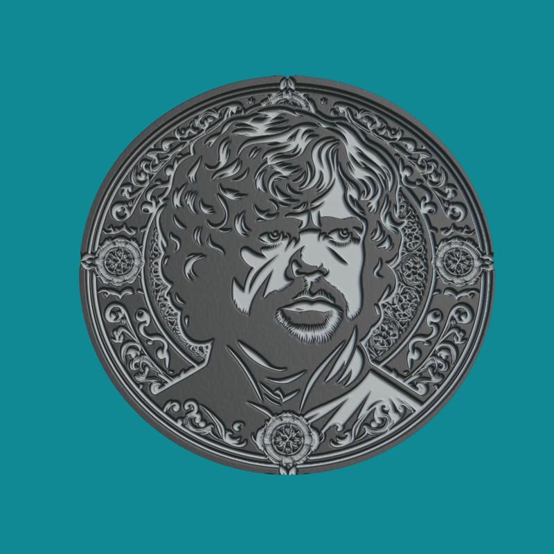 Tyrion Lannister Print Model Tyrion Lannister Medallion Tyrion Lannister Wall Decor