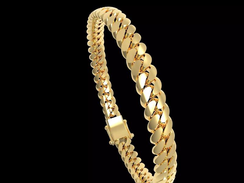Miami Cuban link Chain Link Bracelet 7mm