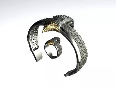 Viking Eagle Bracelet and ring