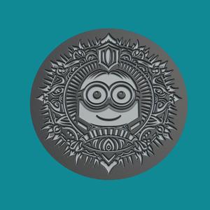 Minions Print Model Minions Medallion Minions Wall Decor