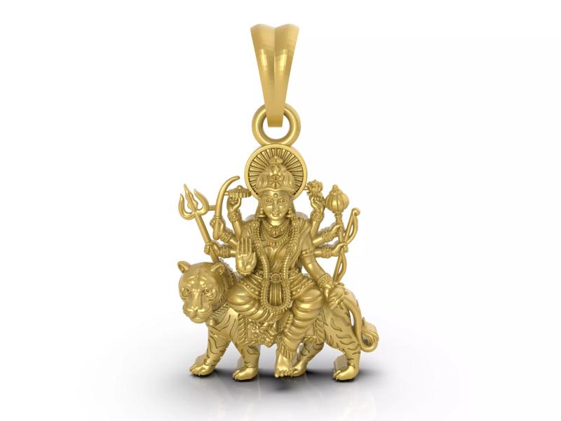 Santoshi Mata pendant file-1