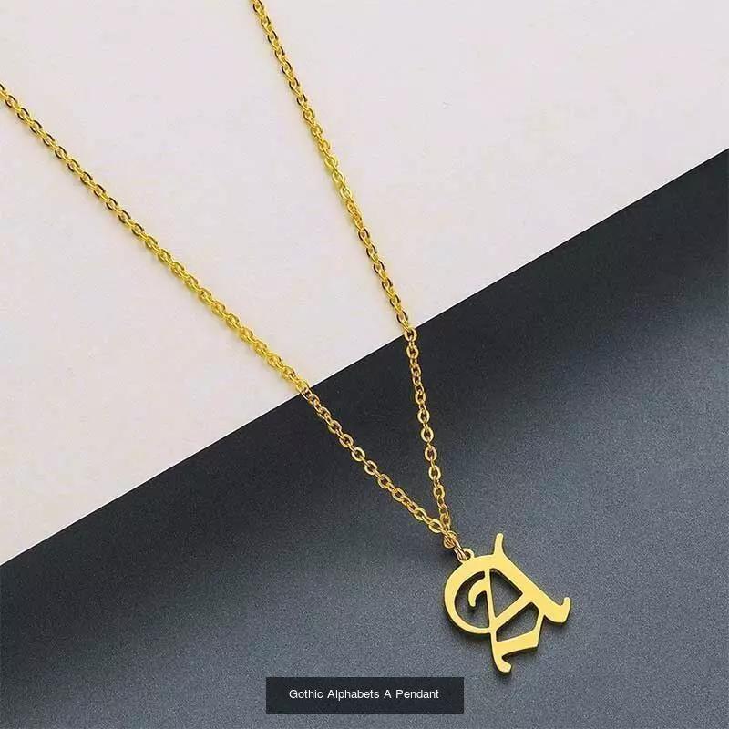 Gothic Alphabets Pendants Collection