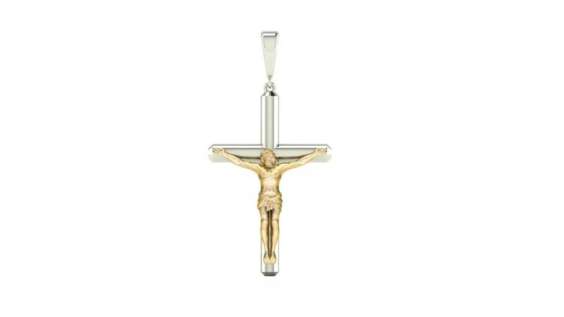 Jesus Christ Cross Crucifix Pendant 30x20 mm