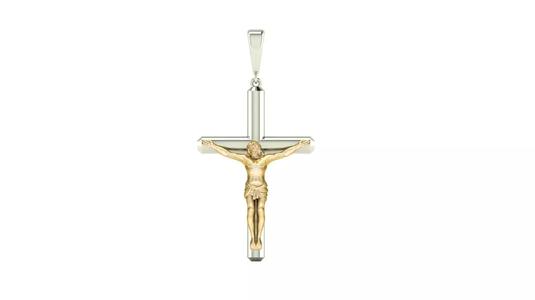 Jesus Christ Cross Crucifix Pendant 30x20 mm