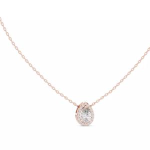 Pear Round Halo Solitaire Pendant 3dm stl renders Animation