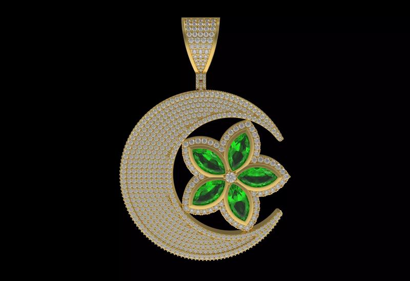 Moon And Star Pendant