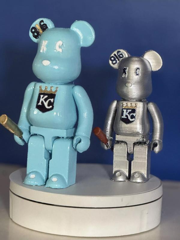 Kansas City Royals themed Bearbrick