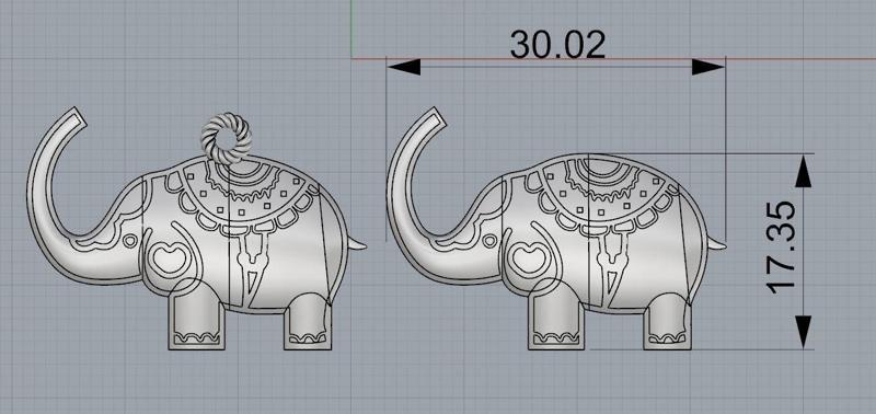 Elephant Pendant and Bracelet