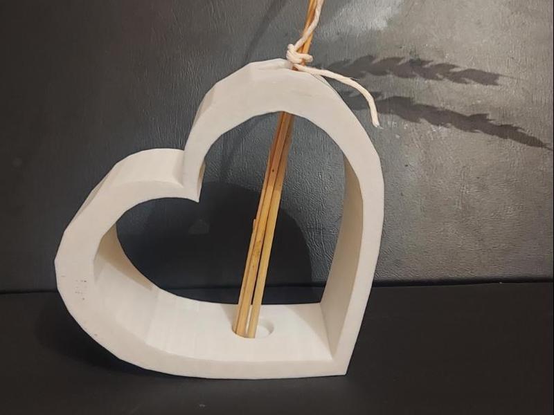 Heart love  flower holder or vase