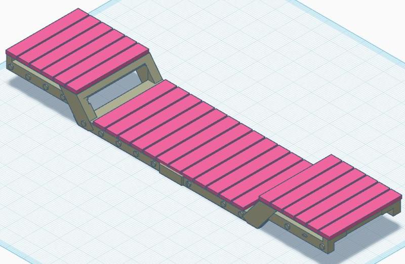 Bogie mounts and beds for well wagon