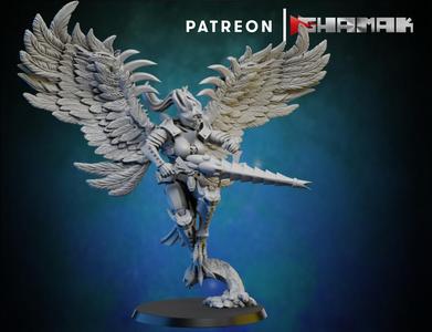 futuristic space Dark elves harpy 1 support ready
