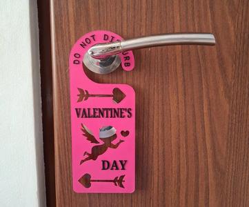 Do not disturb, Valentine's Day - Door pendant   