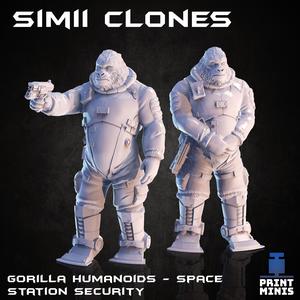 Simii Security Guards - Gorilla Humanoids - In Orbit Collection