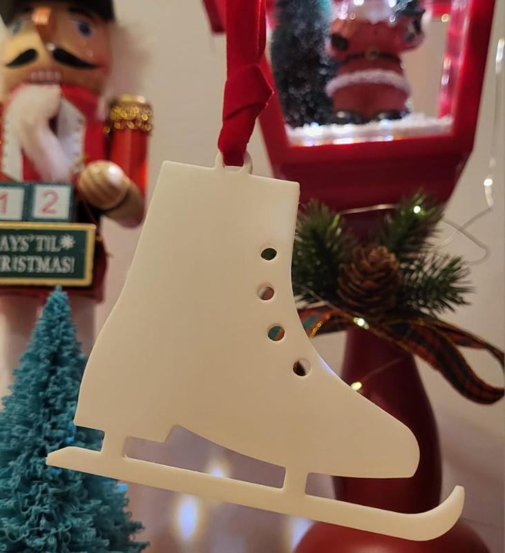 Ice Skate Christmas Ornament