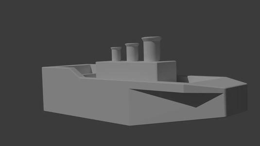 Кораблик плавающий, без поддержек.   