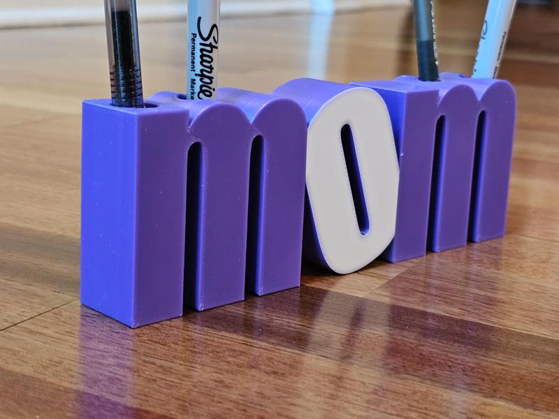 MOM Toothbrush Pen Pencil Battery Money Holder
