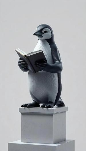 Reading penguin   