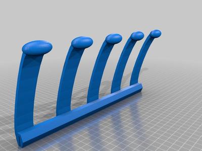 Edge mount drying hooks