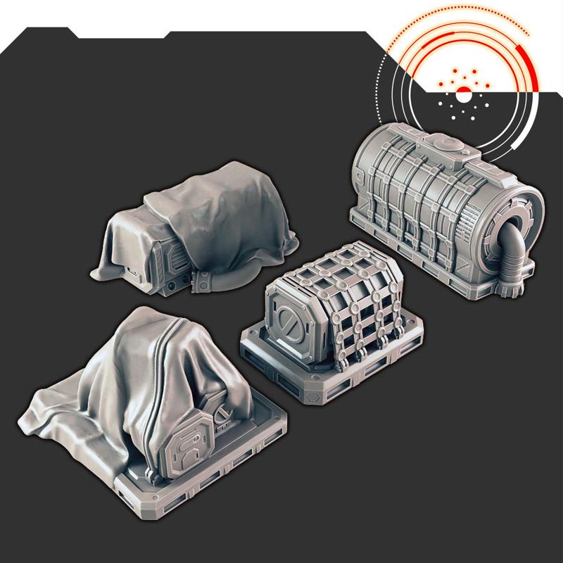 Sci-fi Scenery - Space Cargo #1 [Support-free]