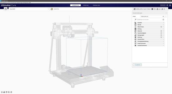 Sovol SV01 Cura Hintergrund