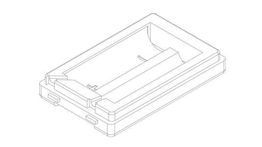 Baofeng / Yaesu FT-60R radio FNB 94 compatible 18650 battery compartment