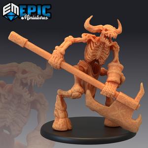 Minotaur Skeleton Axe / Undead Encounter / Skull Head Animal