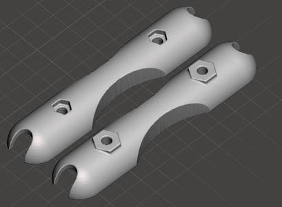 Ram compatible Look-a-Like mounting system(2-boltsandwider