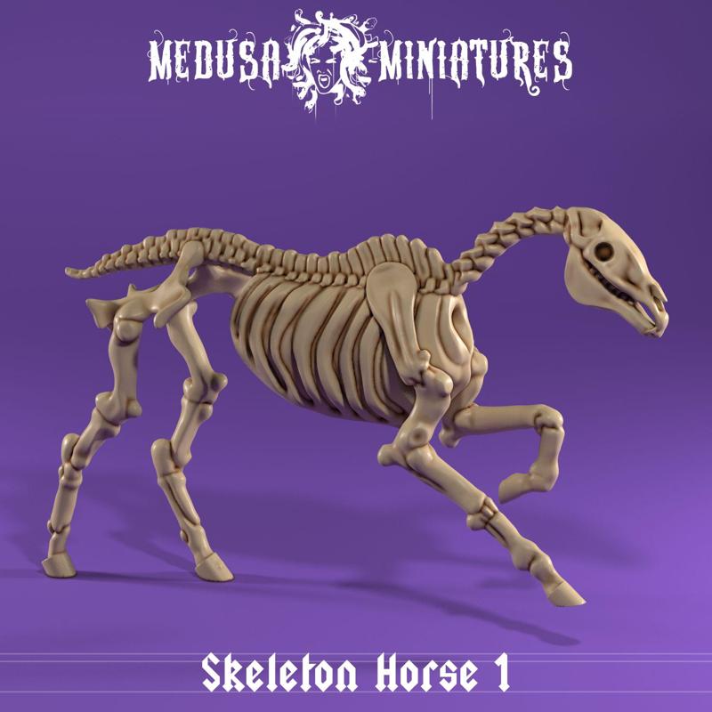 Skeleton Horse - Undead mount Running
