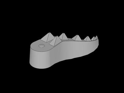 Lego Compatible (6028.dat) Animal Dragon Tail   