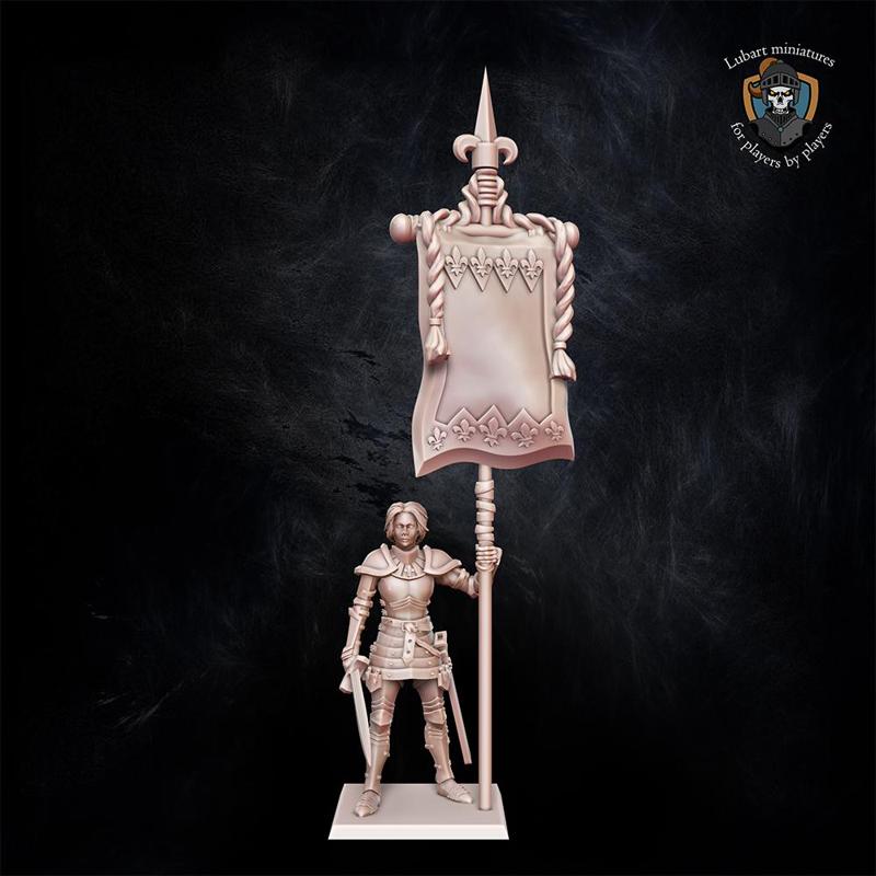 Kingdom of Equitaine Battle standard bearer on foot