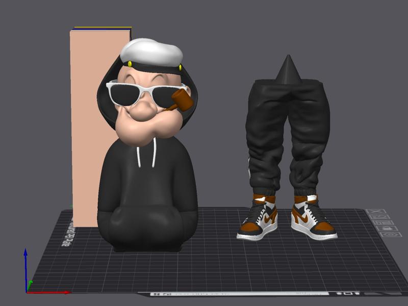 Urban Vibes Popeye Blacked Out Drip Sailor Swagger