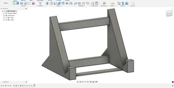 Sturdy laptop stand, very vertical, can be used to make the laptop a second monitor   