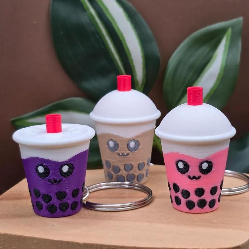 Boba / Bubble Tea - Mini - Keychain   