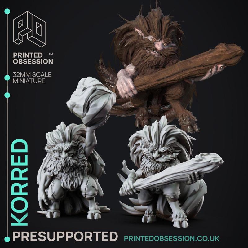 Korred - Fay Creatures - PRESUPPORTED - 32mm scale