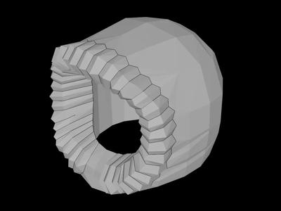 Lego Compatible (95768.dat) Minifig Headgear Hood Fur-lined Short with Hood Pattern   