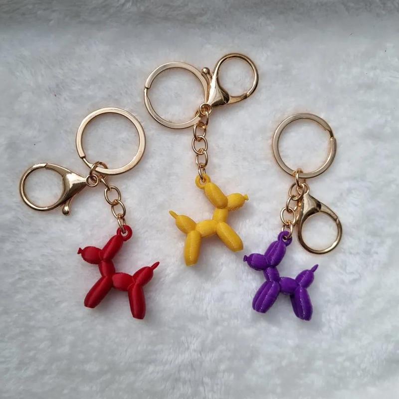 Balloon Dog Keychain   