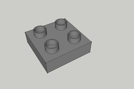 Play Piece Lego Duplo Model Type 4x - End