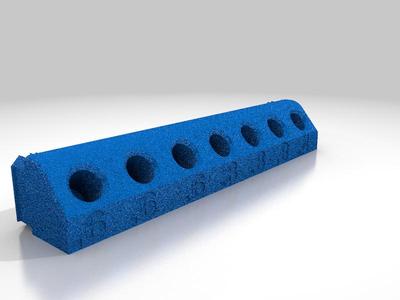 Nozzle holder IKEA SKADIS Pegboard, easy print. Flat front