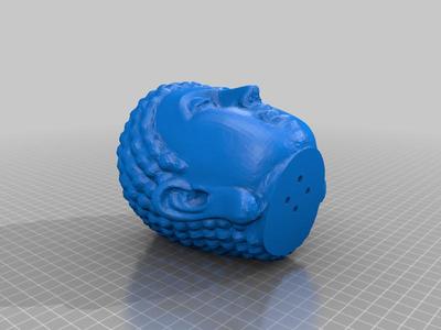 Buddha head planter (screw mountable)