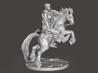 Female Hunter Action Rider