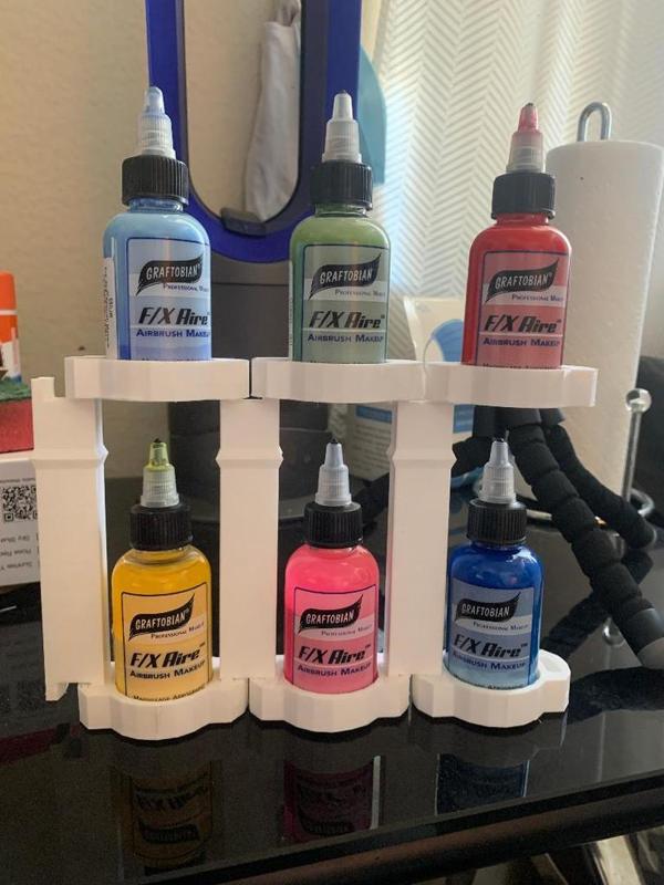 Modular Shelf for Graftobian Airbrush Makeup